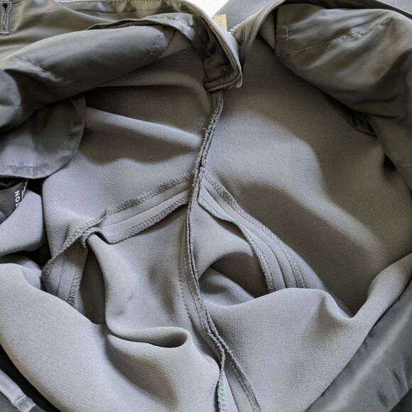 Aritzia Babaton Pant High Rise Slim Fit Flare Leg Trousers Gray Size 4 - Picture 6 of 13